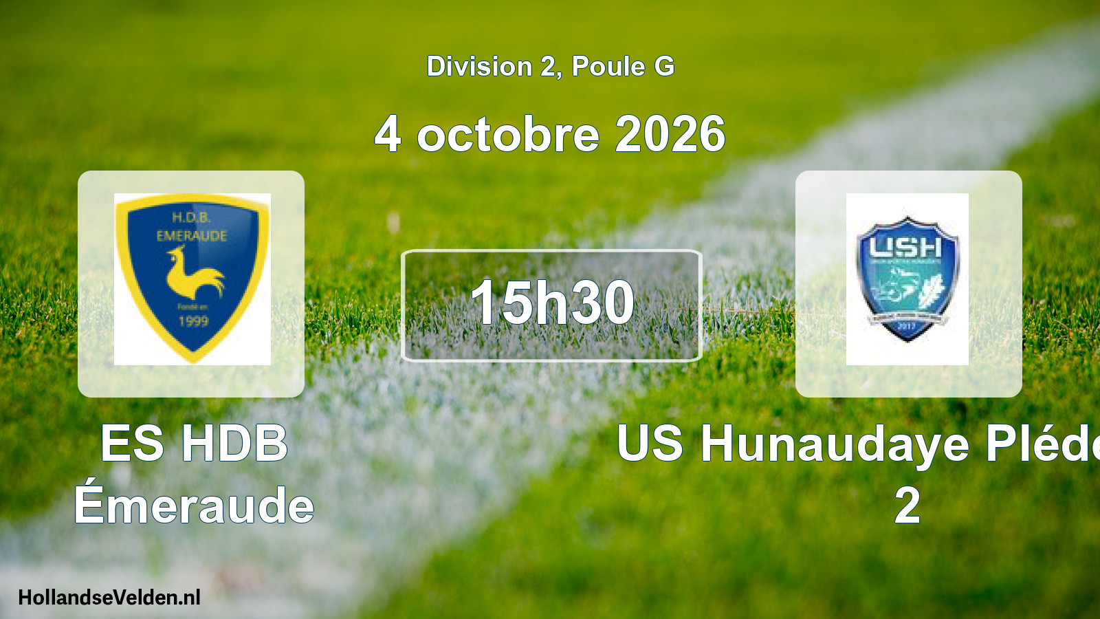 Match programmé: ES HDB Émeraude - US Hunaudaye Plédéliac 2 (4 octobre 2026)