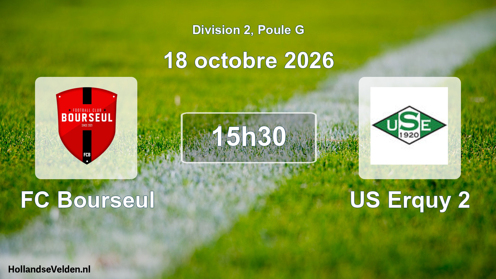 Scheduled Match: FC Bourseul - US Erquy 2 (18 October 2026)