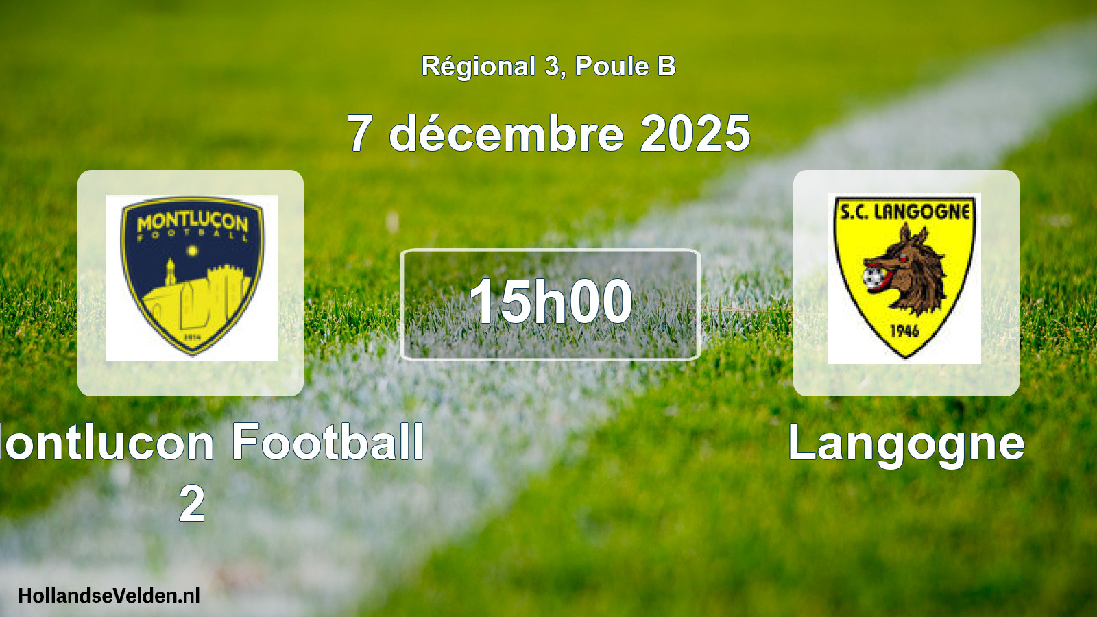 Scheduled Match: Montlucon Football 2 - Langogne (7 December 2025)