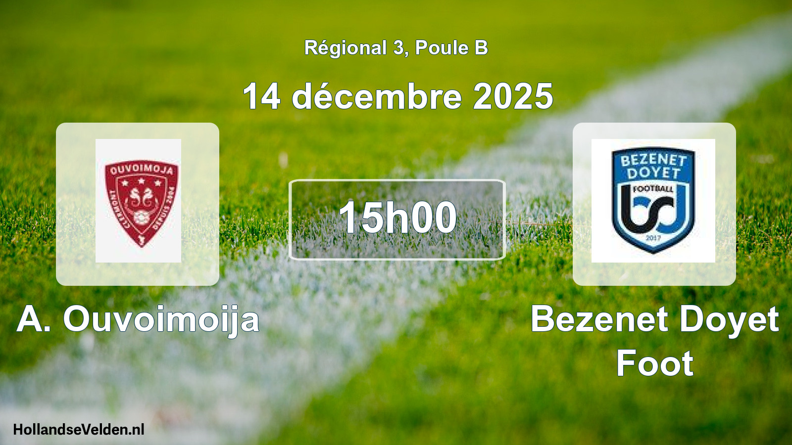 Scheduled Match: A. Ouvoimoija - Bezenet Doyet Foot (14 December 2025)
