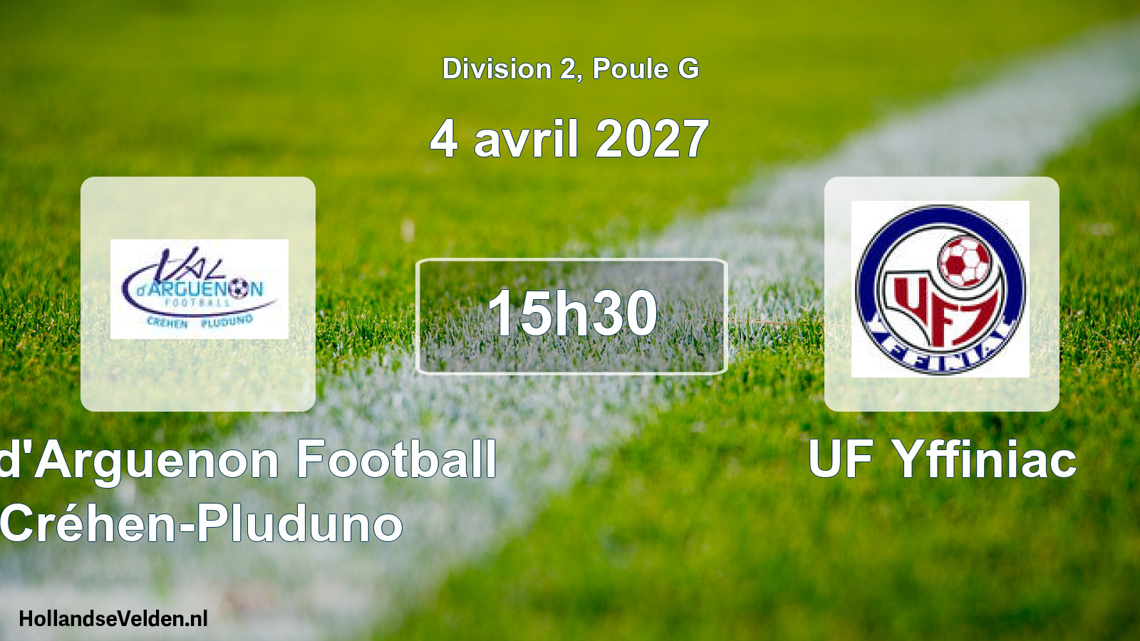 Scheduled Match: Val d'Arguenon Football Créhen-Pluduno - UF Yffiniac (4 April 2027)
