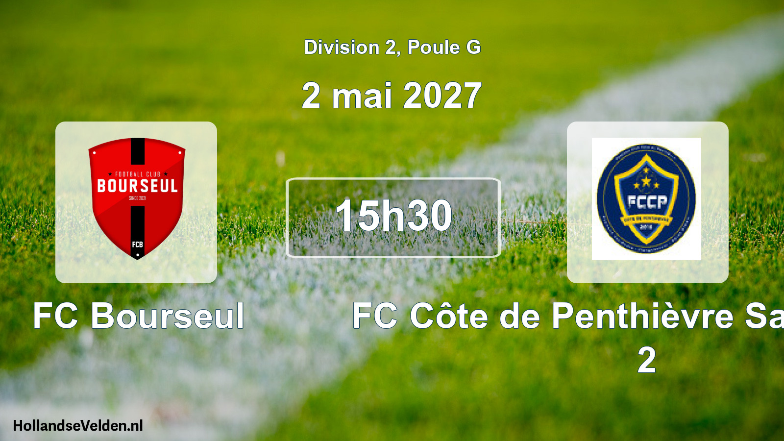 Match programmé: FC Bourseul - FC Côte de Penthièvre Saint-Alban 2 (2 mai 2027)