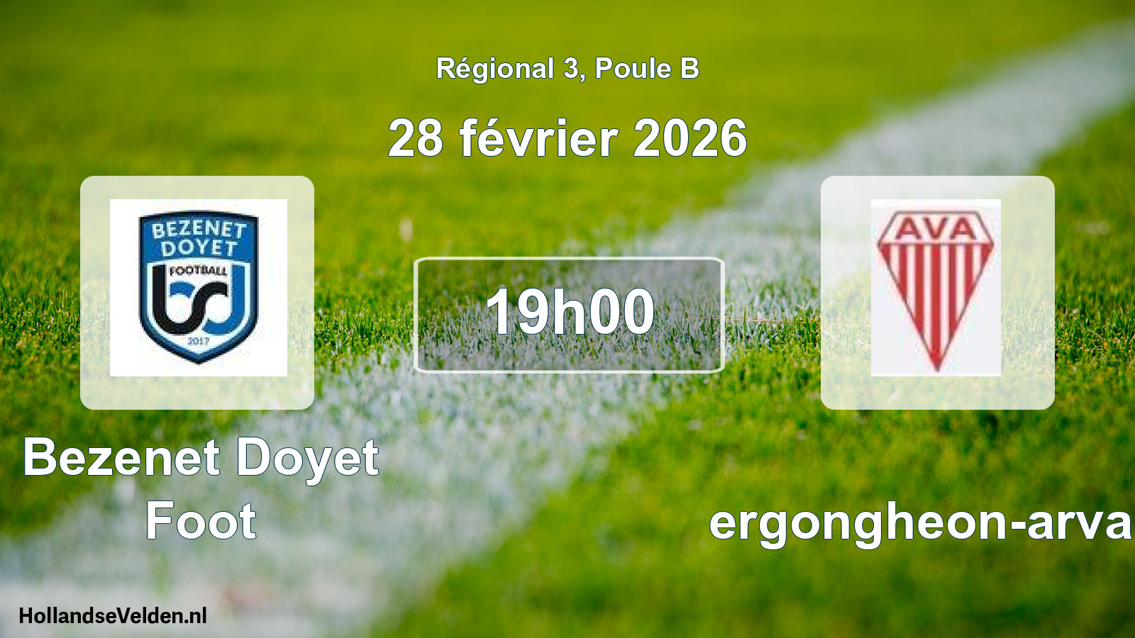 Scheduled Match: Bezenet Doyet Foot - Vergongheon-arvan (28 February 2026)