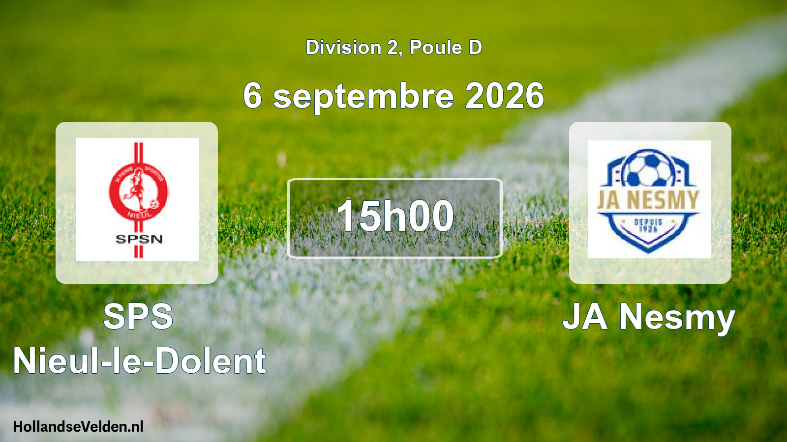 Geplande wedstrijd: SPS Nieul-le-Dolent - JA Nesmy (6 september 2026)