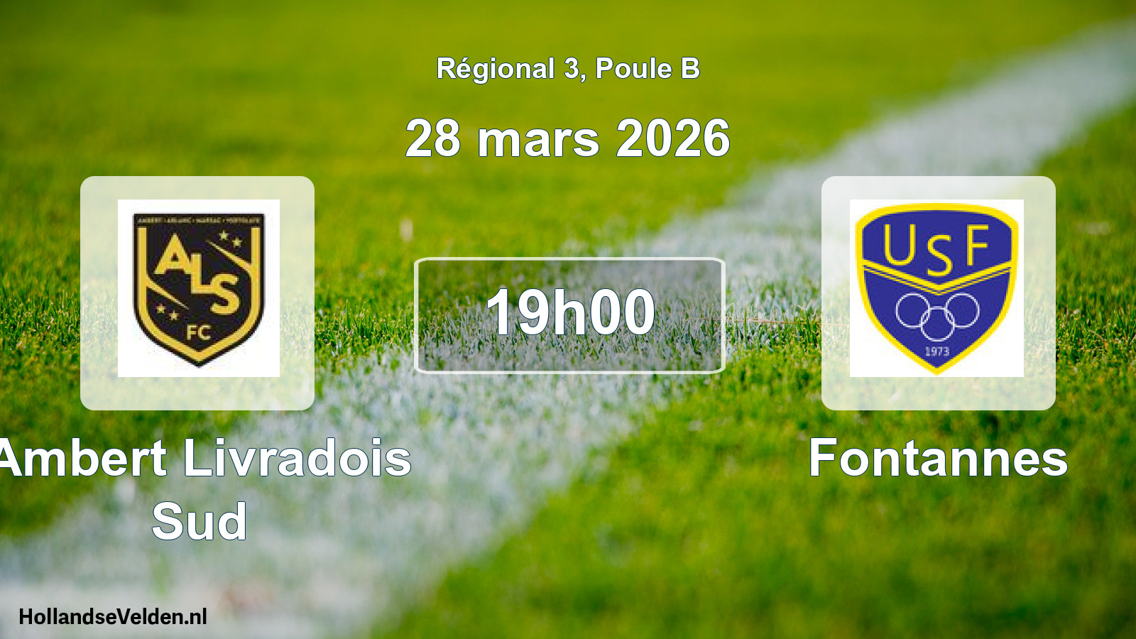 Scheduled Match: Ambert Livradois Sud - Fontannes (28 March 2026)