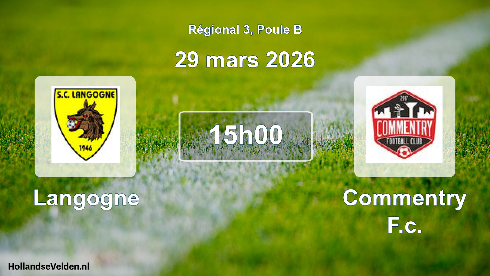 Geplande wedstrijd: Langogne - Commentry F.c. (29 mars 2026)