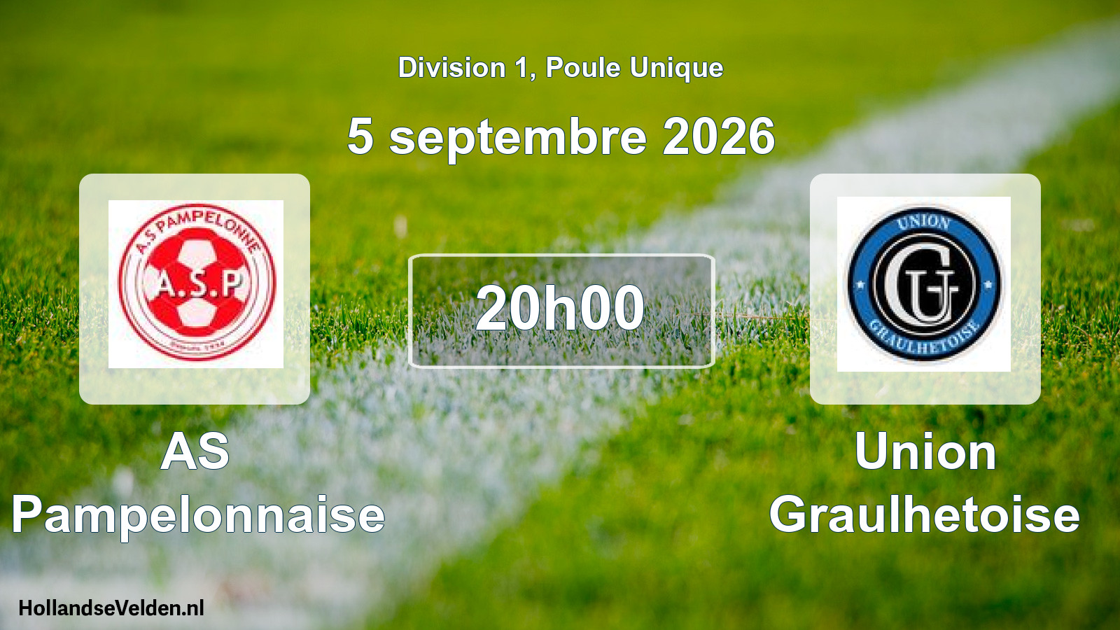 Match programmé: AS Pampelonnaise - Union Graulhetoise (5 septembre 2026)