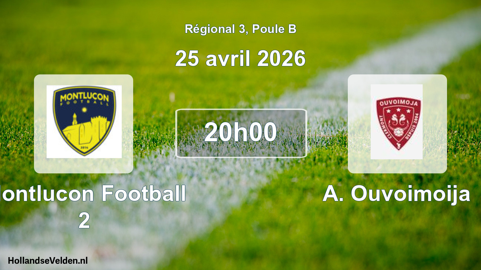 Geplande wedstrijd: Montlucon Football 2 - A. Ouvoimoija (25 april 2026)