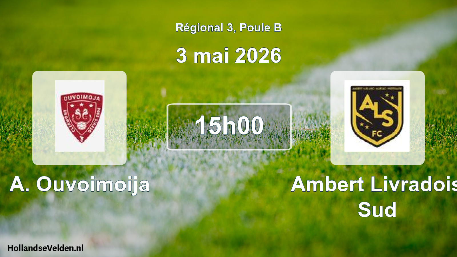 Geplande wedstrijd: A. Ouvoimoija - Ambert Livradois Sud (3 mai 2026)