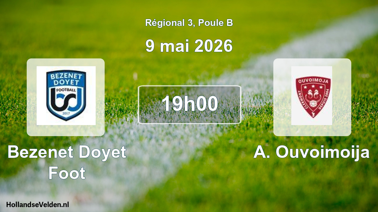 Geplande wedstrijd: Bezenet Doyet Foot - A. Ouvoimoija (9 mai 2026)