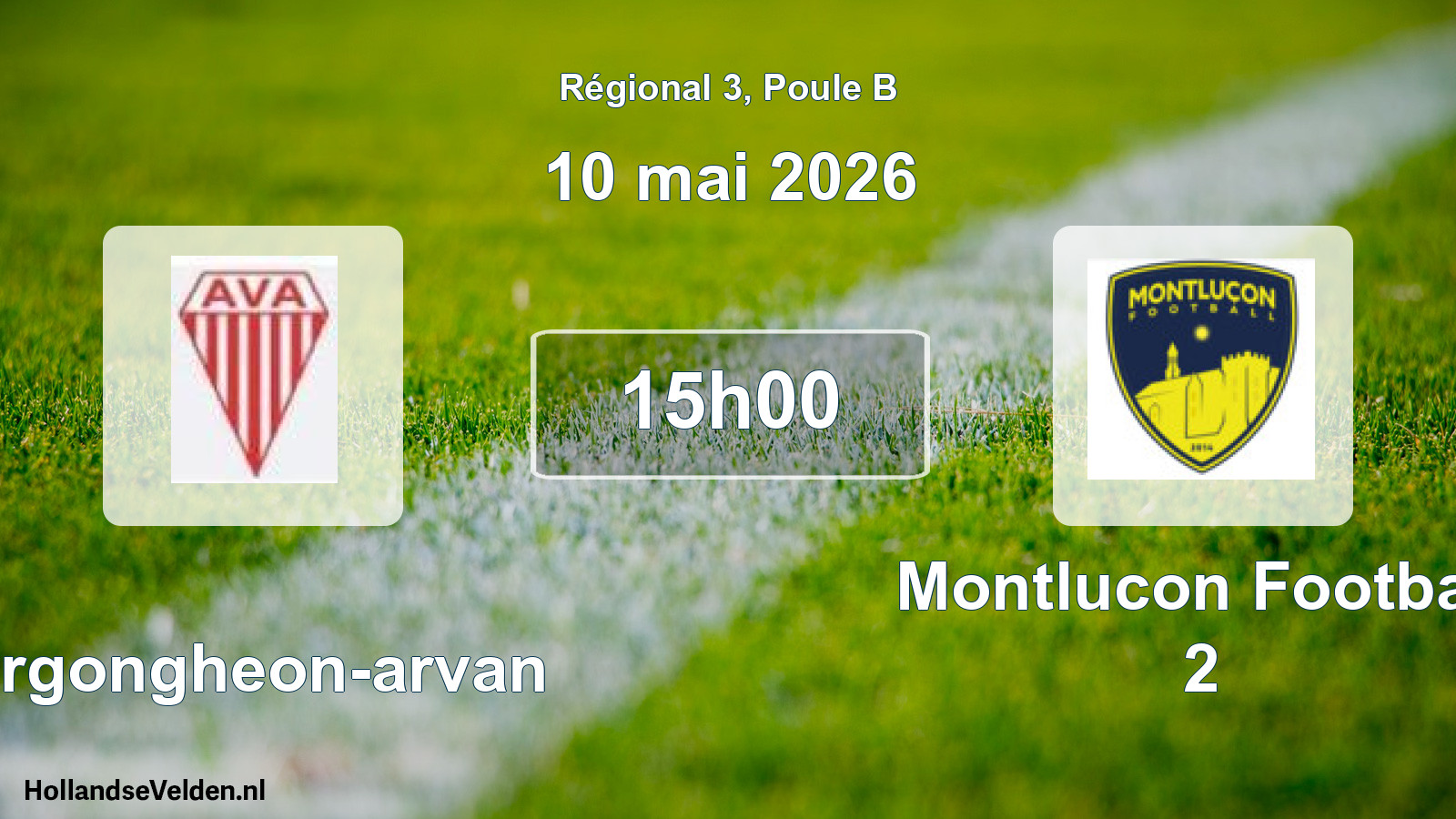 Scheduled Match: Vergongheon-arvan - Montlucon Football 2 (10 May 2026)