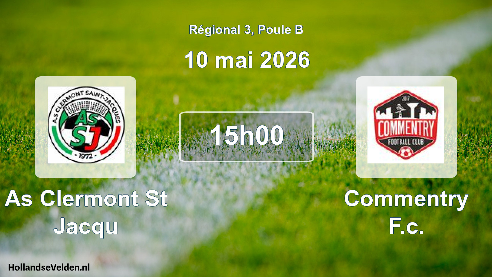 Geplande wedstrijd: As Clermont St Jacqu - Commentry F.c. (10 mai 2026)