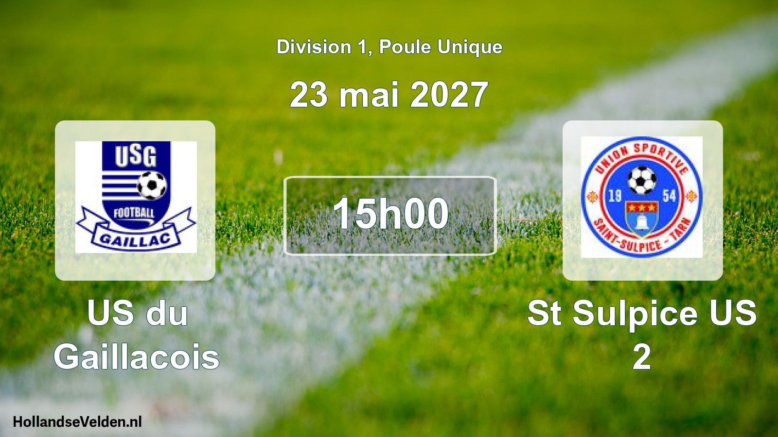 Match programmé: US du Gaillacois - St Sulpice US 2 (23 mai 2027)