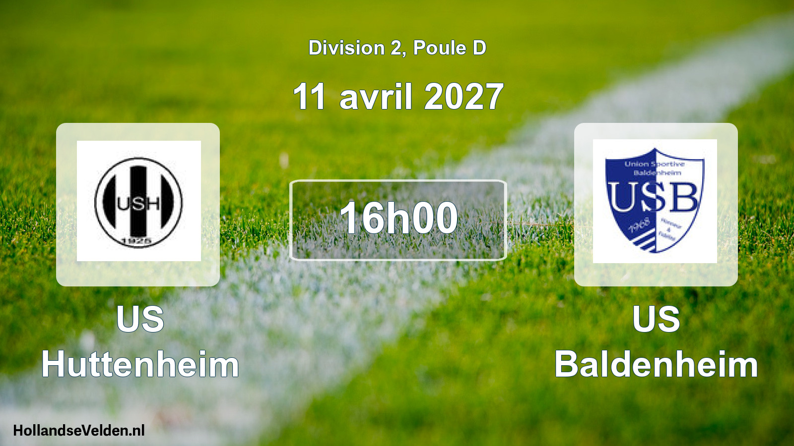Match programmé: US Huttenheim - US Baldenheim (11 avril 2027)