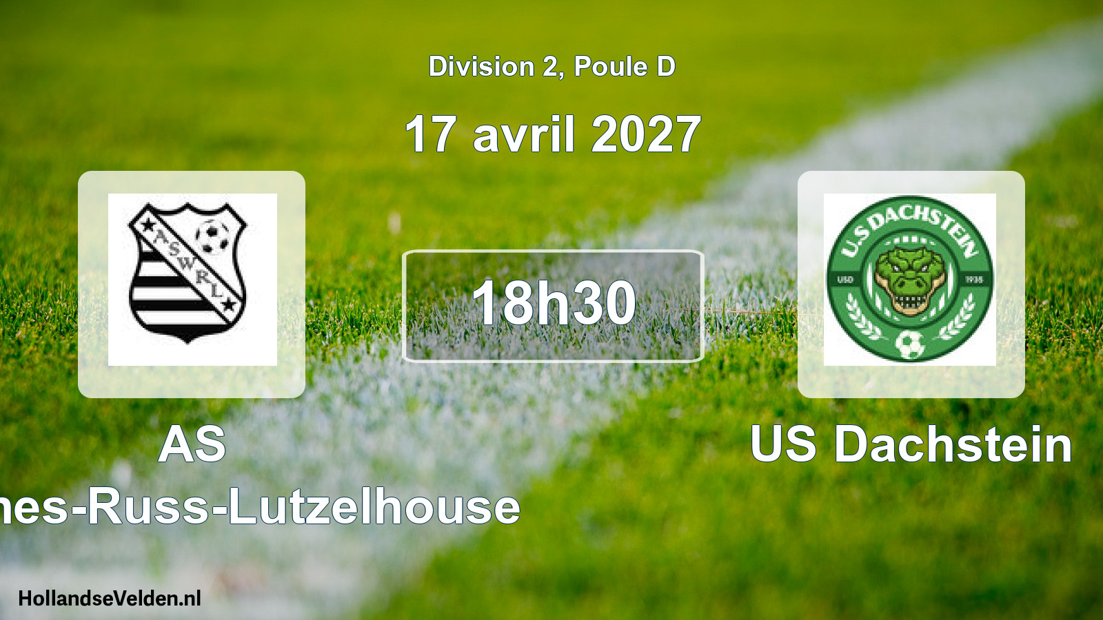 Match programmé: AS Wisches-Russ-Lutzelhouse - US Dachstein (17 avril 2027)