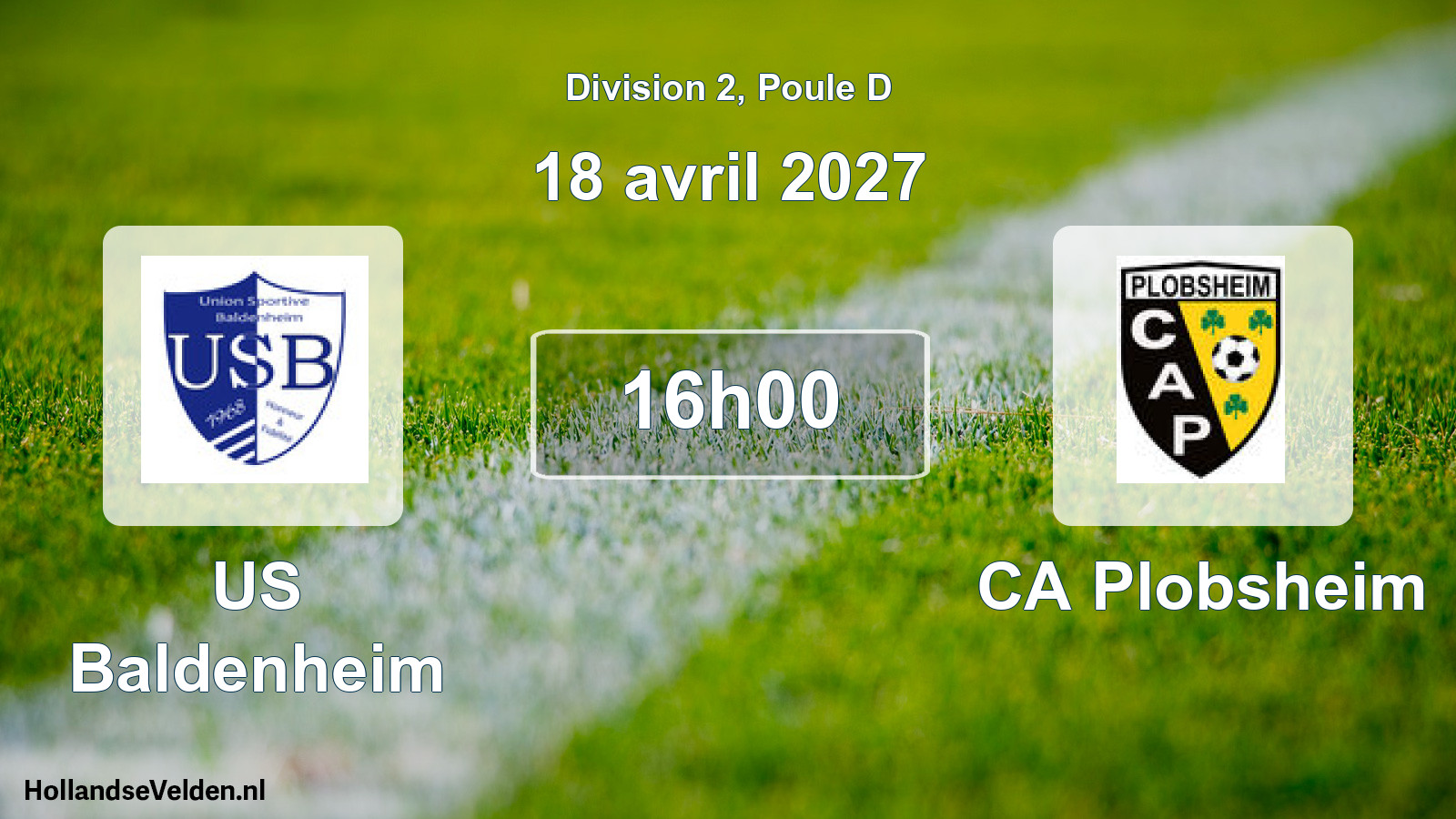 Scheduled Match: US Baldenheim - CA Plobsheim (18 April 2027)