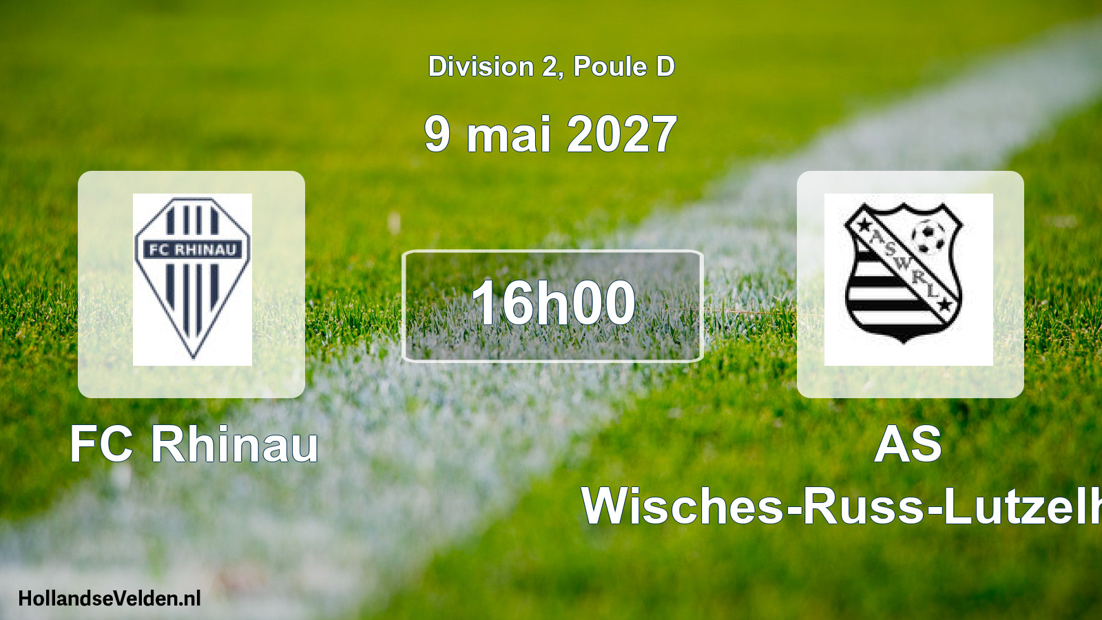Match programmé: FC Rhinau - AS Wisches-Russ-Lutzelhouse (9 mai 2027)