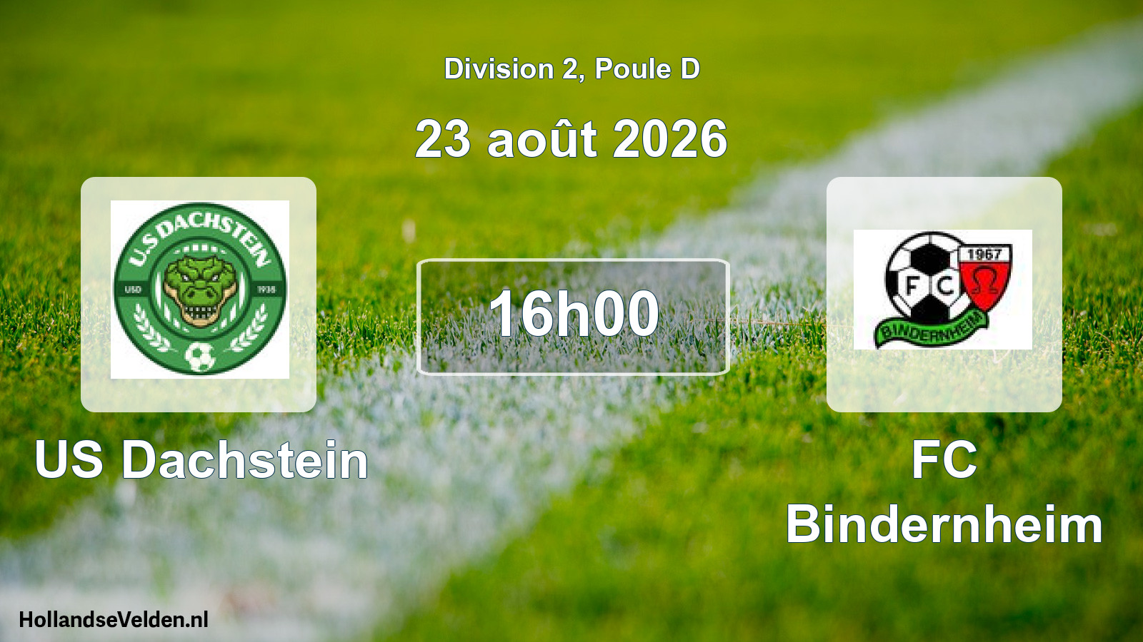 Scheduled Match: US Dachstein - FC Bindernheim (23 August 2026)