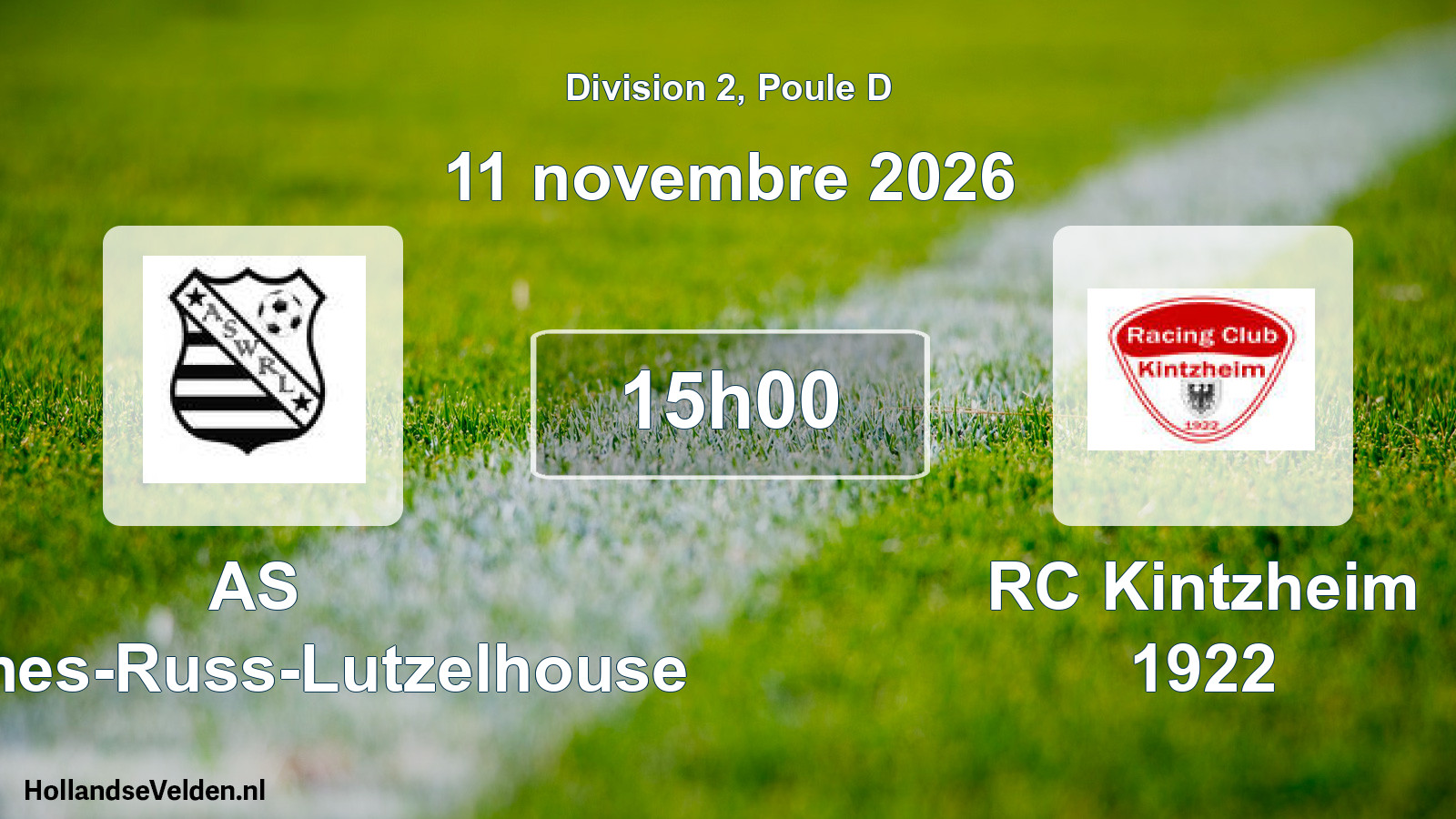 Scheduled Match: AS Wisches-Russ-Lutzelhouse - RC Kintzheim 1922 (11 November 2026)