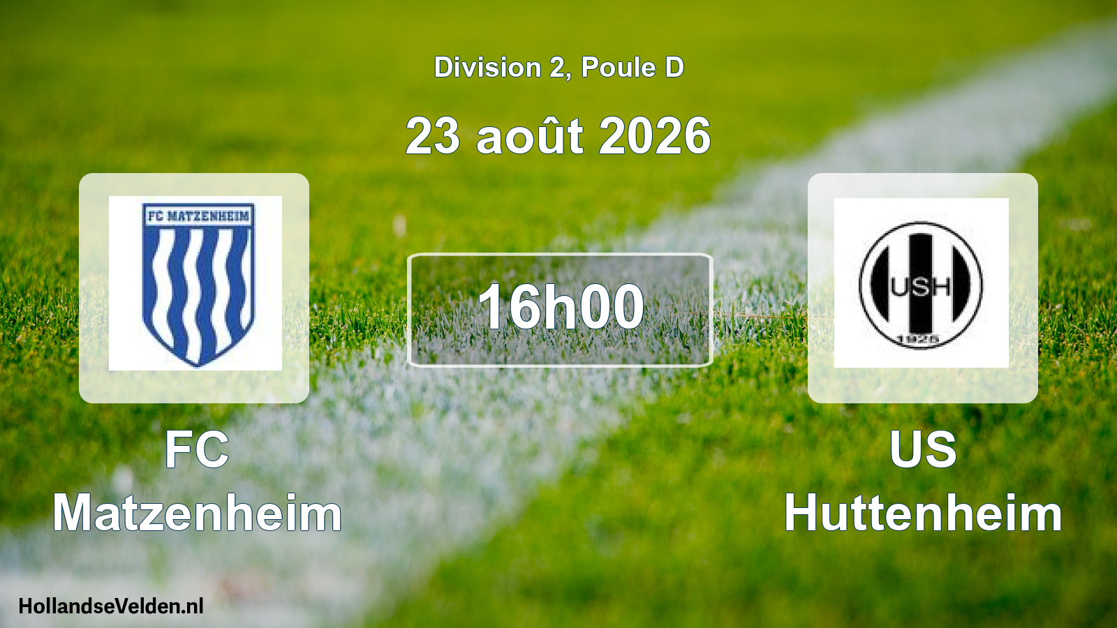 Scheduled Match: FC Matzenheim - US Huttenheim (23 August 2026)