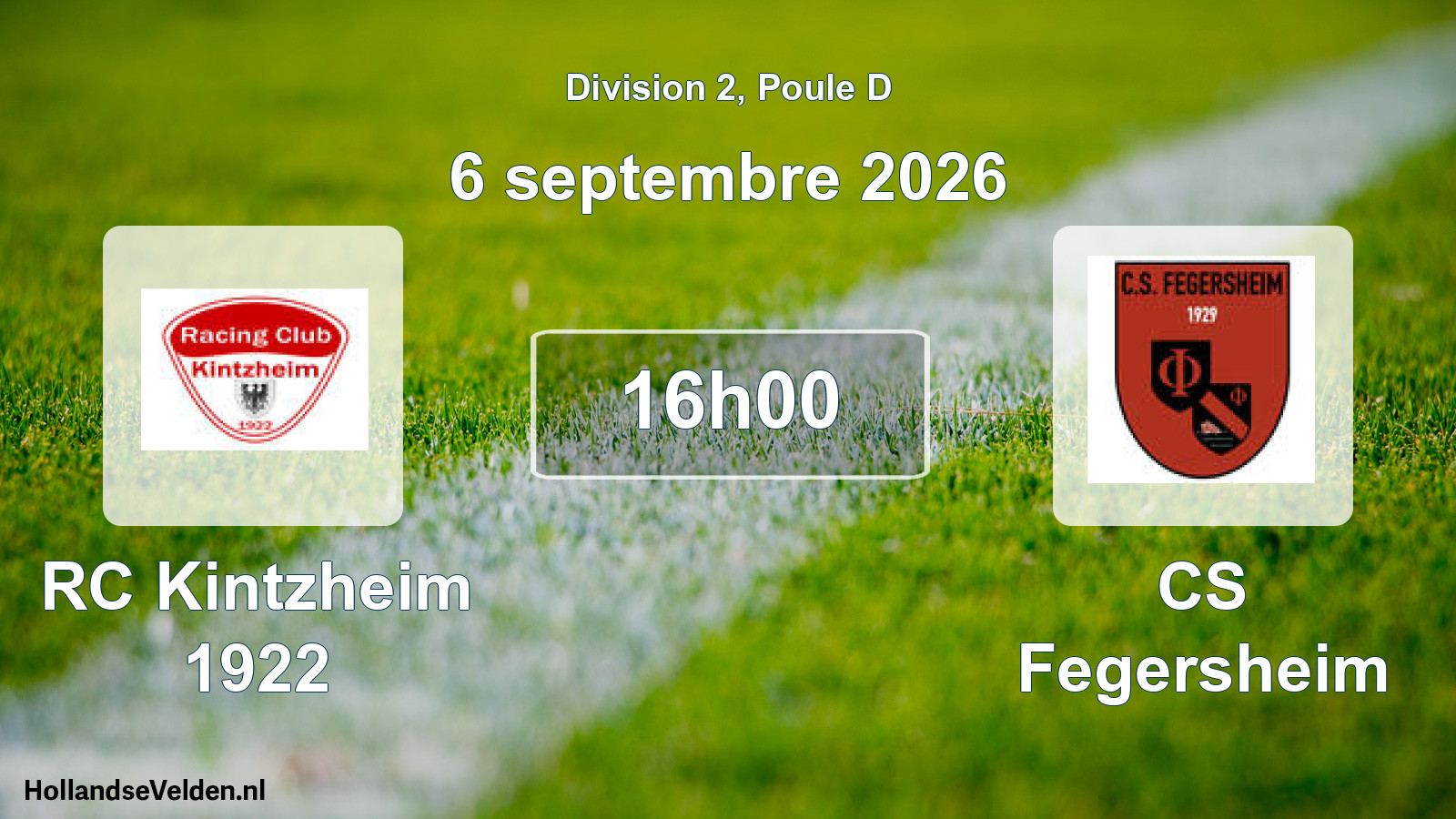 Scheduled Match: RC Kintzheim 1922 - CS Fegersheim (6 September 2026)