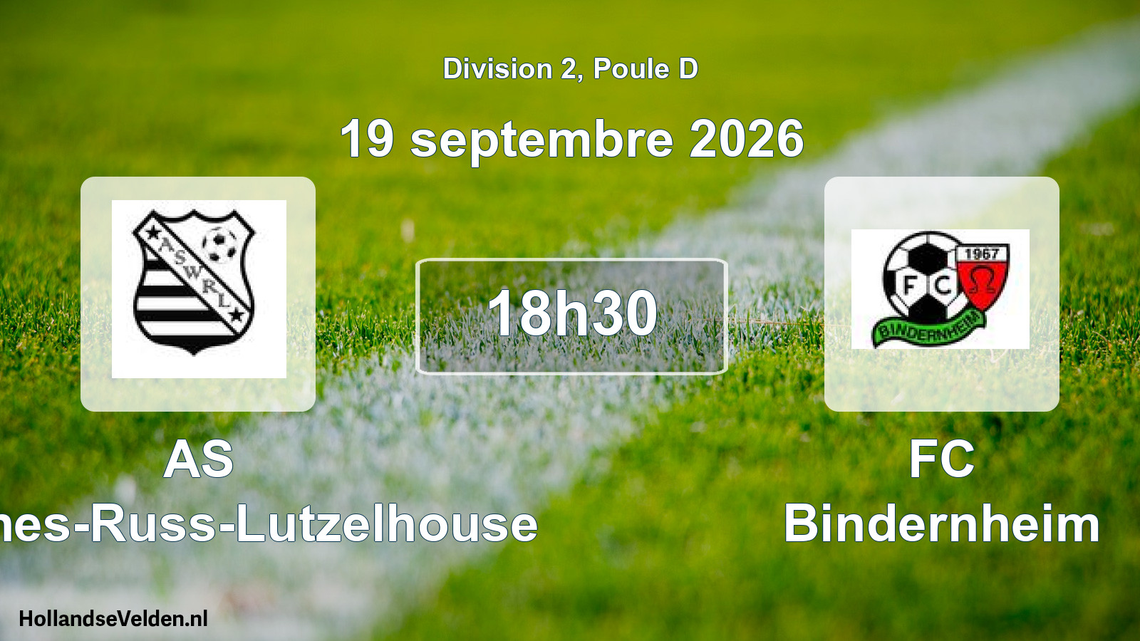 Scheduled Match: AS Wisches-Russ-Lutzelhouse - FC Bindernheim (19 September 2026)