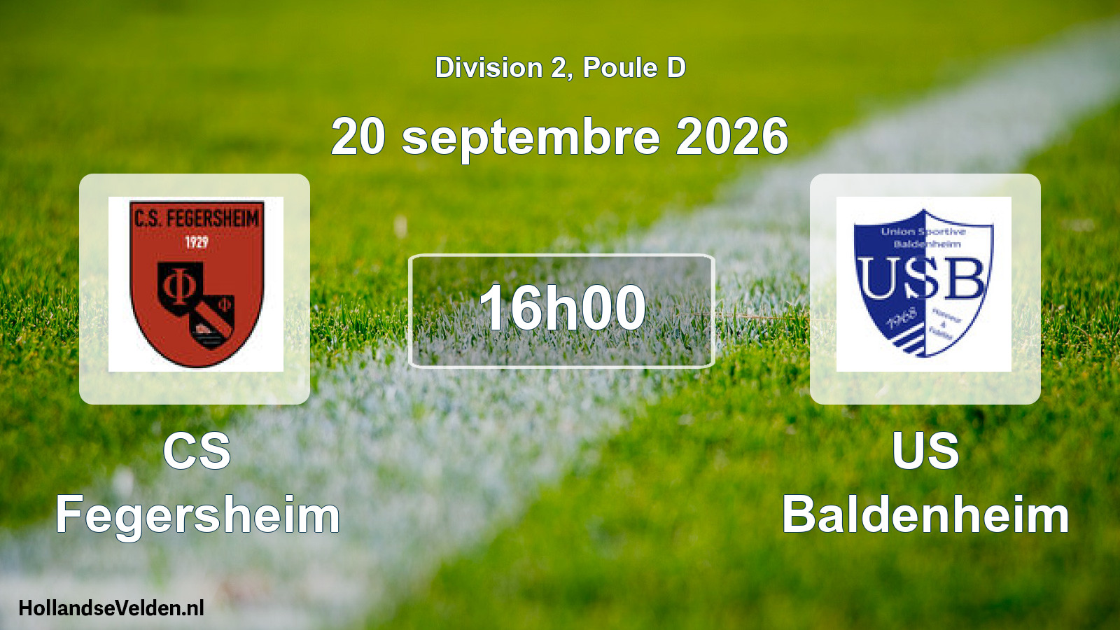 Scheduled Match: CS Fegersheim - US Baldenheim (20 September 2026)