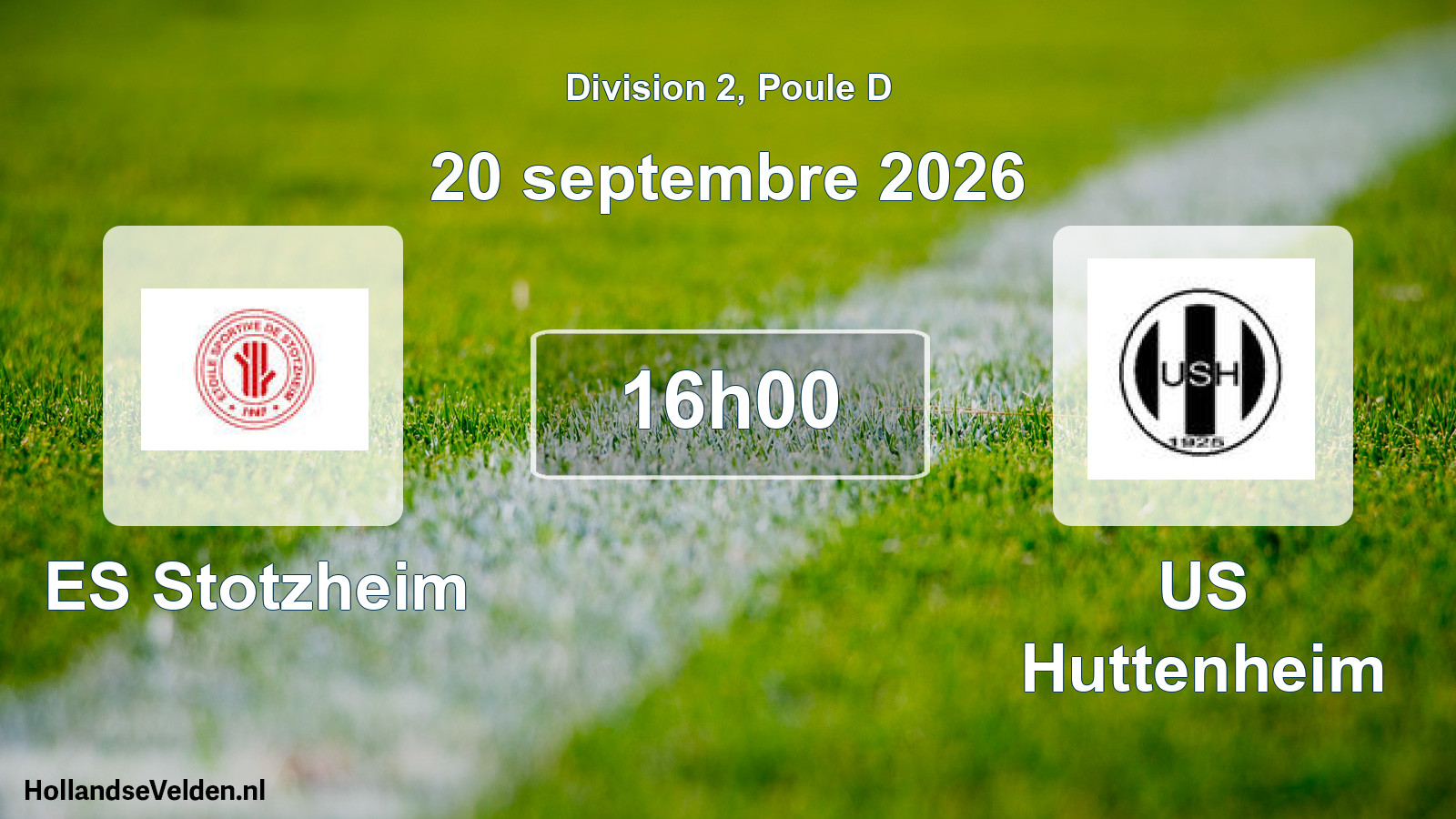 Match programmé: ES Stotzheim - US Huttenheim (20 septembre 2026)
