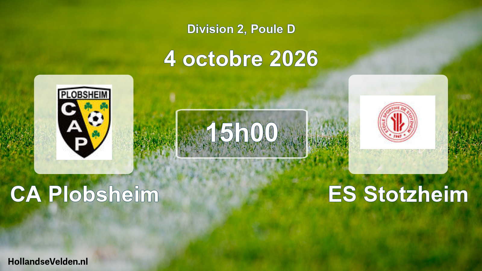 Scheduled Match: CA Plobsheim - ES Stotzheim (4 October 2026)