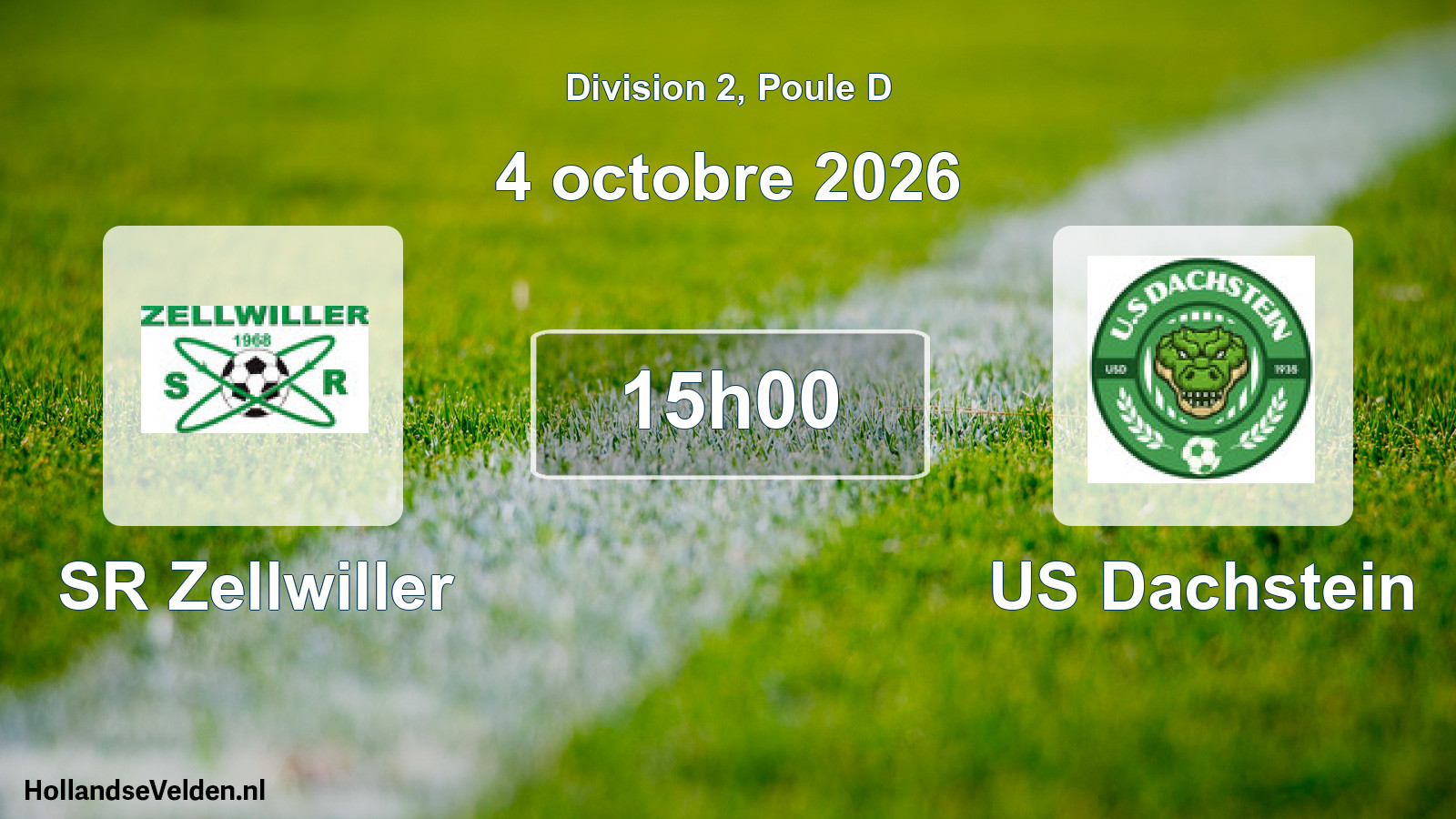 Scheduled Match: SR Zellwiller - US Dachstein (4 October 2026)