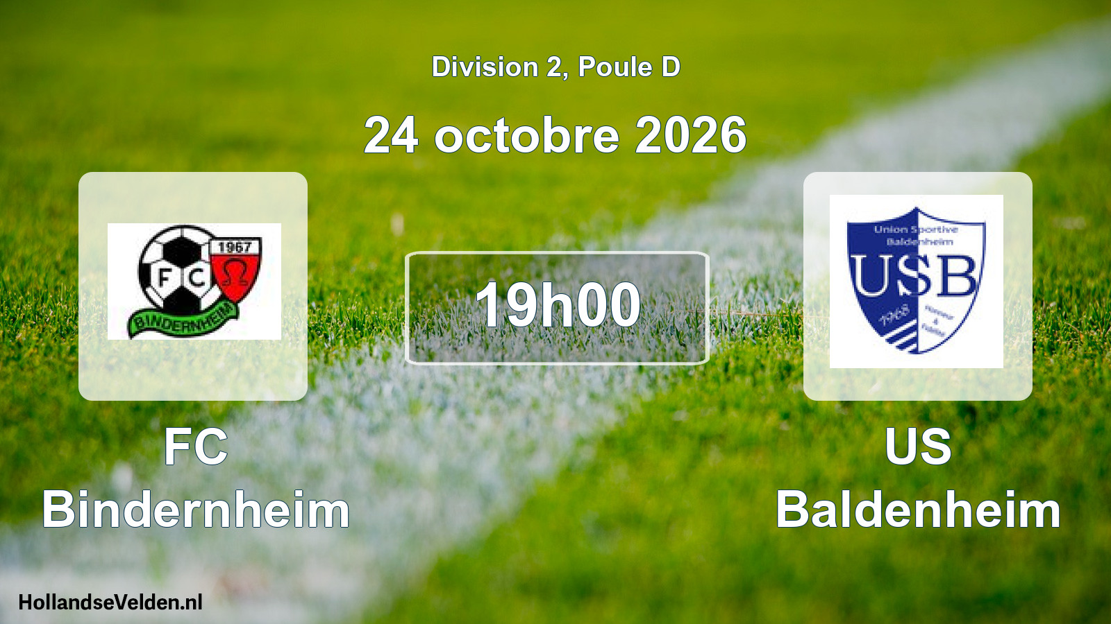 Scheduled Match: FC Bindernheim - US Baldenheim (24 October 2026)