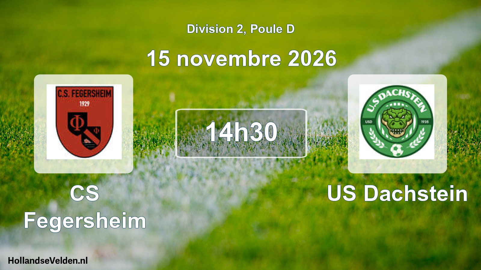 Scheduled Match: CS Fegersheim - US Dachstein (15 November 2026)