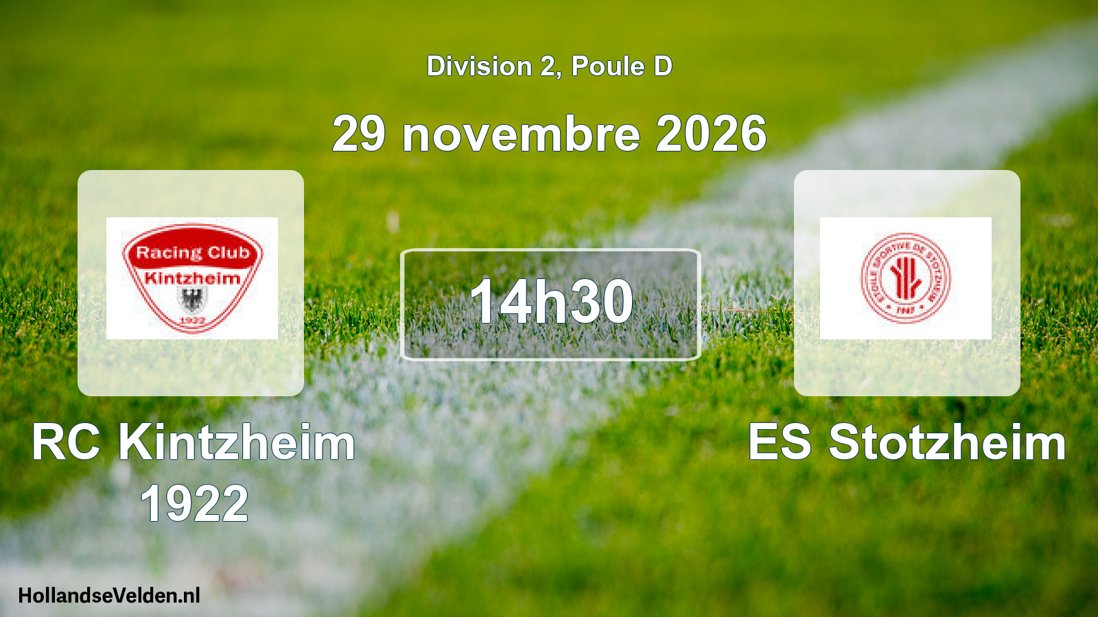 Scheduled Match: RC Kintzheim 1922 - ES Stotzheim (29 November 2026)