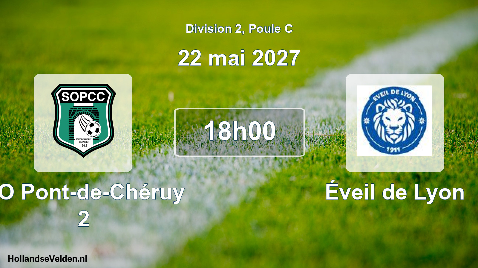 Match programmé: SO Pont-de-Chéruy 2 - Éveil de Lyon (22 mai 2027)