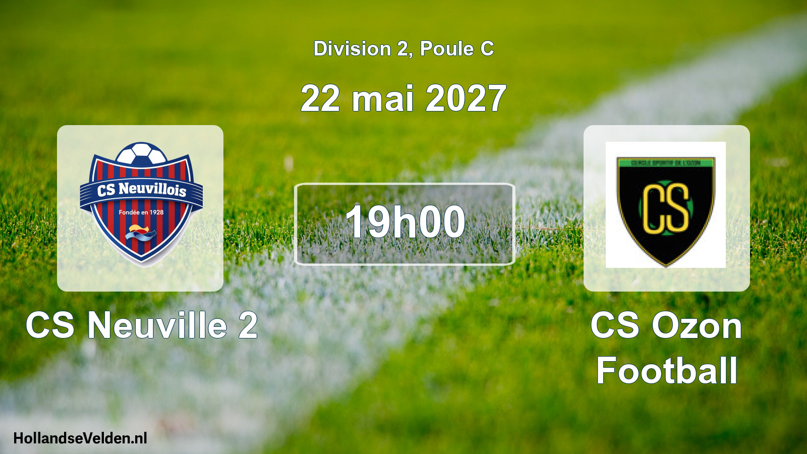 Match programmé: CS Neuville 2 - CS Ozon Football (22 mai 2027)