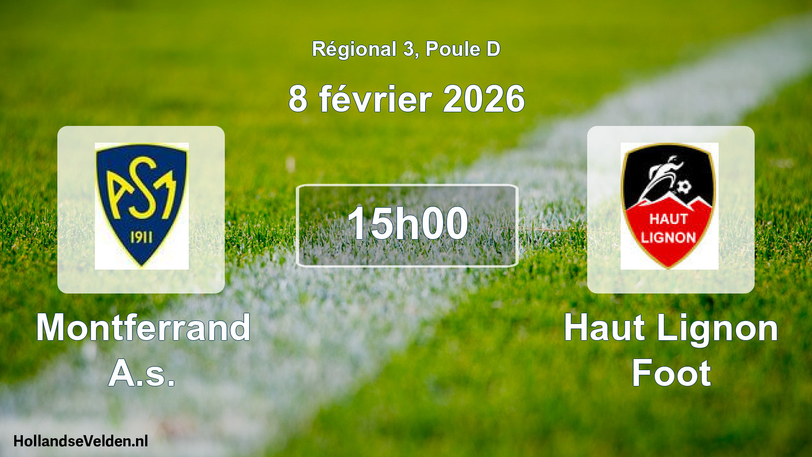 Scheduled Match: Montferrand A.s. - Haut Lignon Foot (8 February 2026)