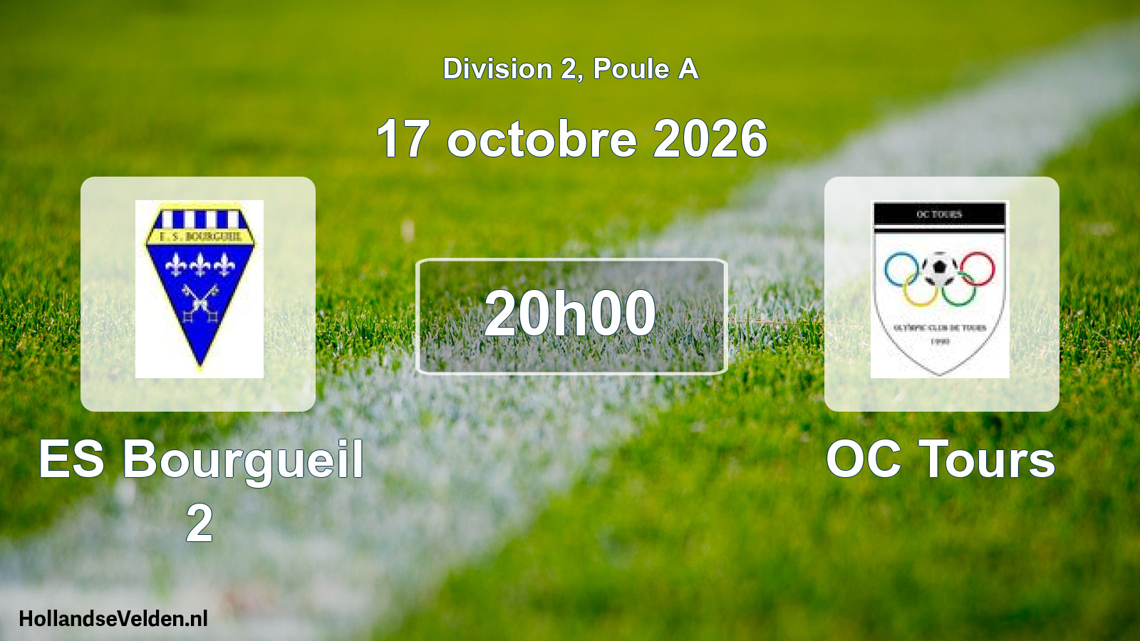 Scheduled Match: ES Bourgueil 2 - OC Tours (17 October 2026)