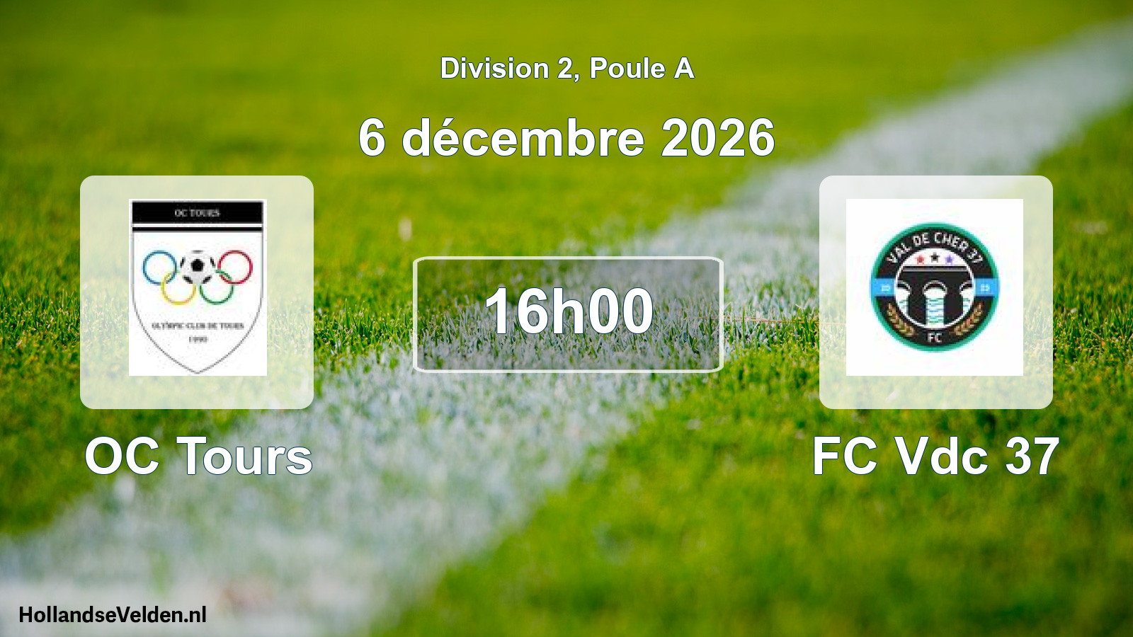 Scheduled Match: OC Tours - FC Vdc 37 (6 December 2026)