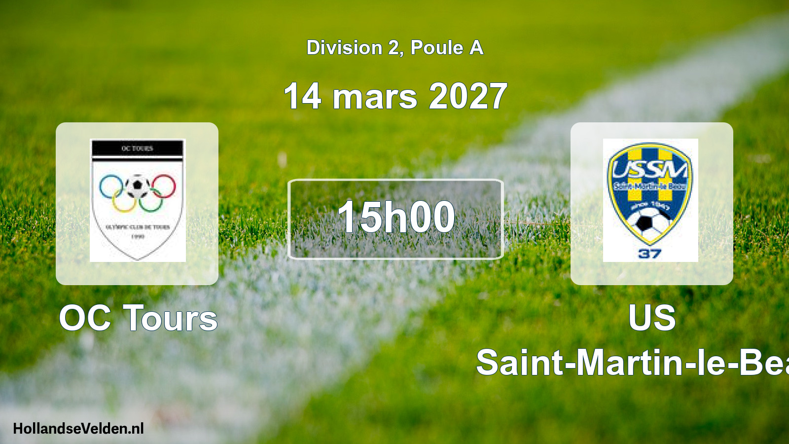 Scheduled Match: OC Tours - US Saint-Martin-le-Beau (14 March 2027)