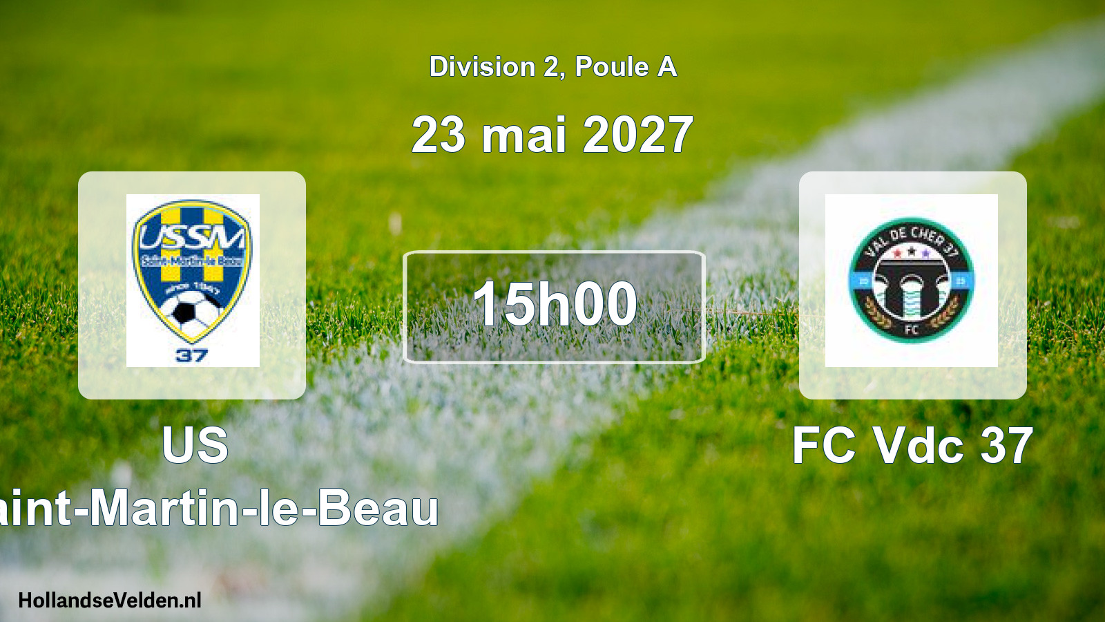 Scheduled Match: US Saint-Martin-le-Beau - FC Vdc 37 (23 May 2027)