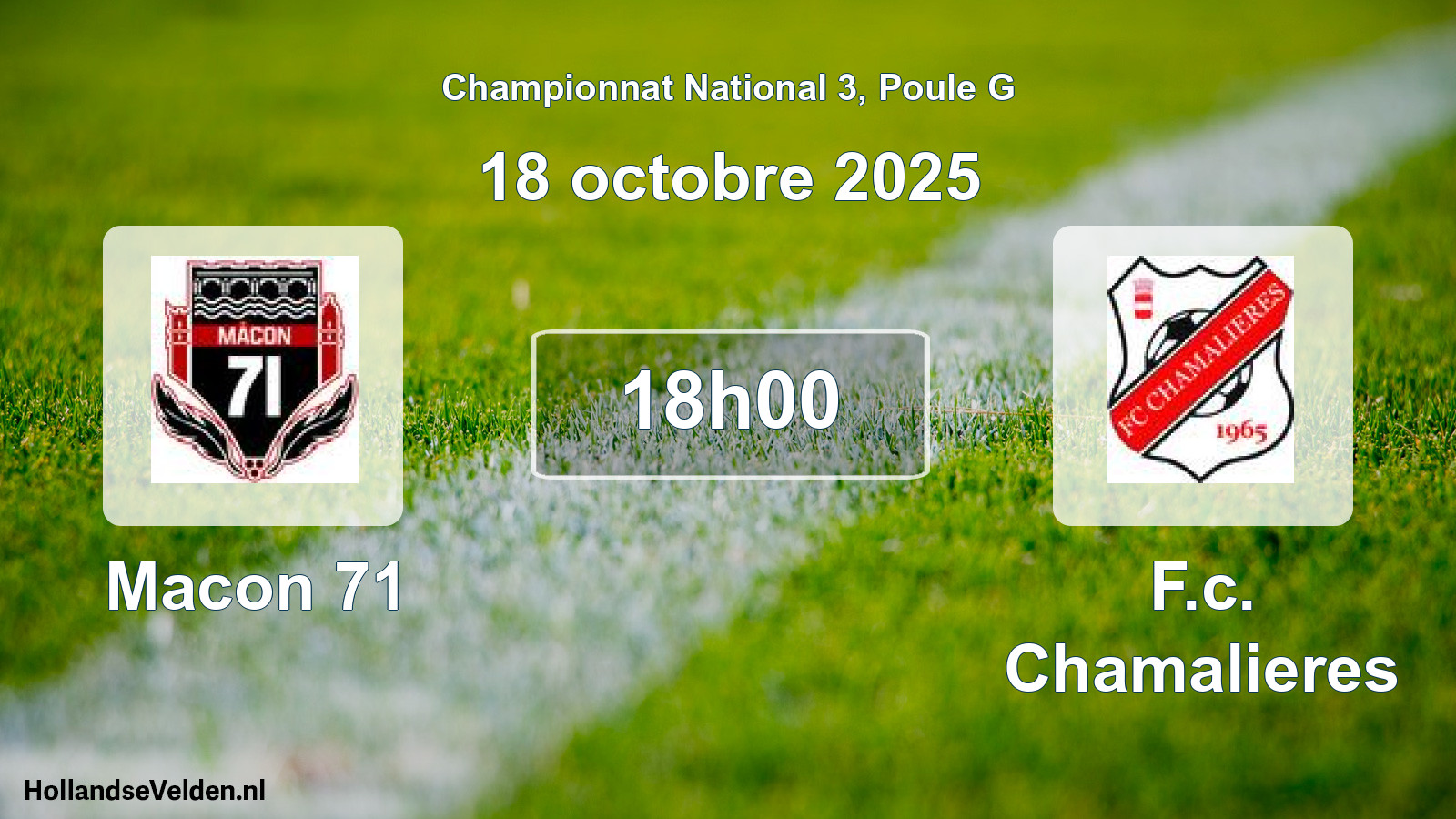 Geplande wedstrijd: Macon 71 - F.c. Chamalieres (18 oktober 2025)