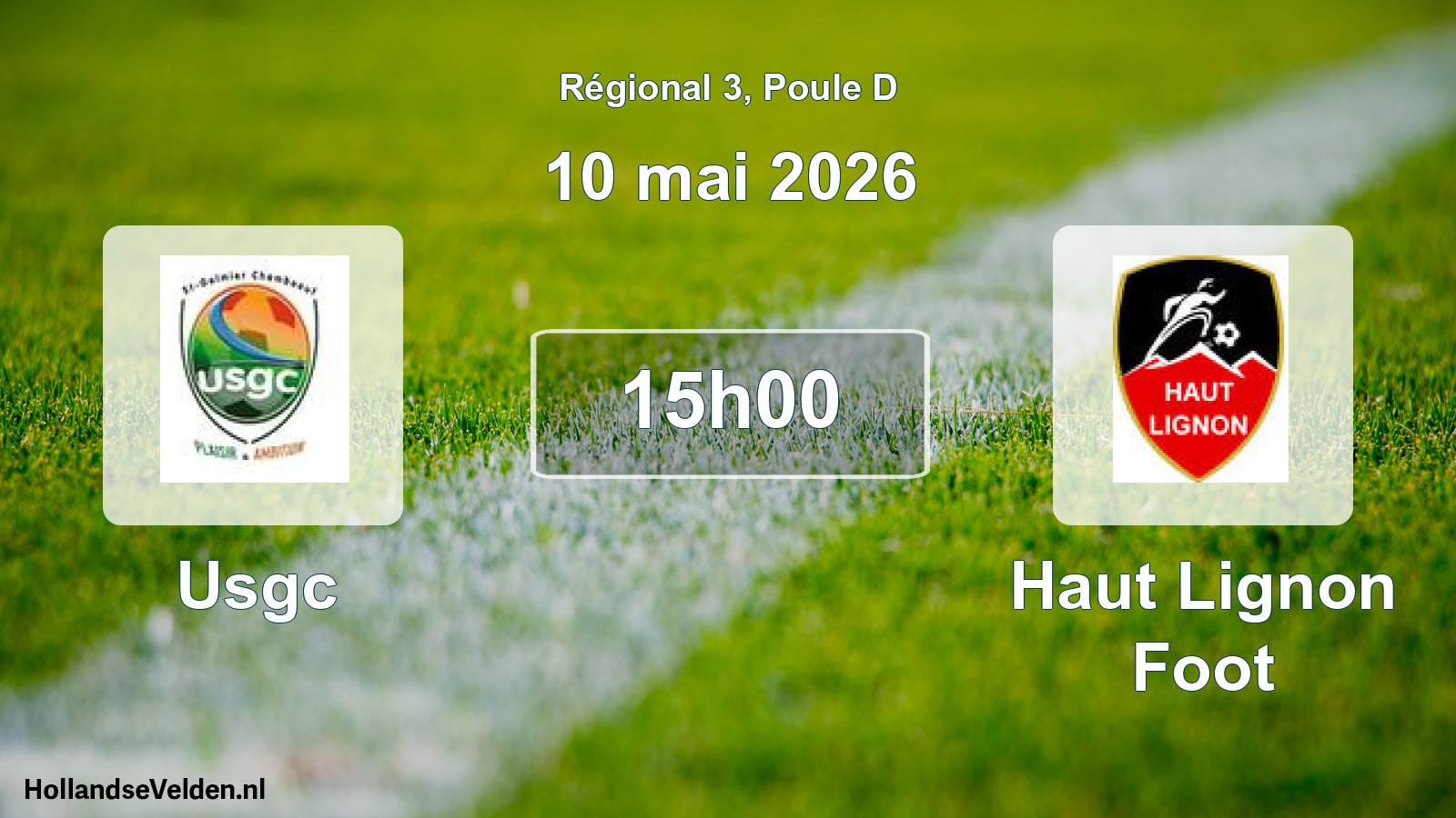 Scheduled Match: Usgc - Haut Lignon Foot (10 May 2026)