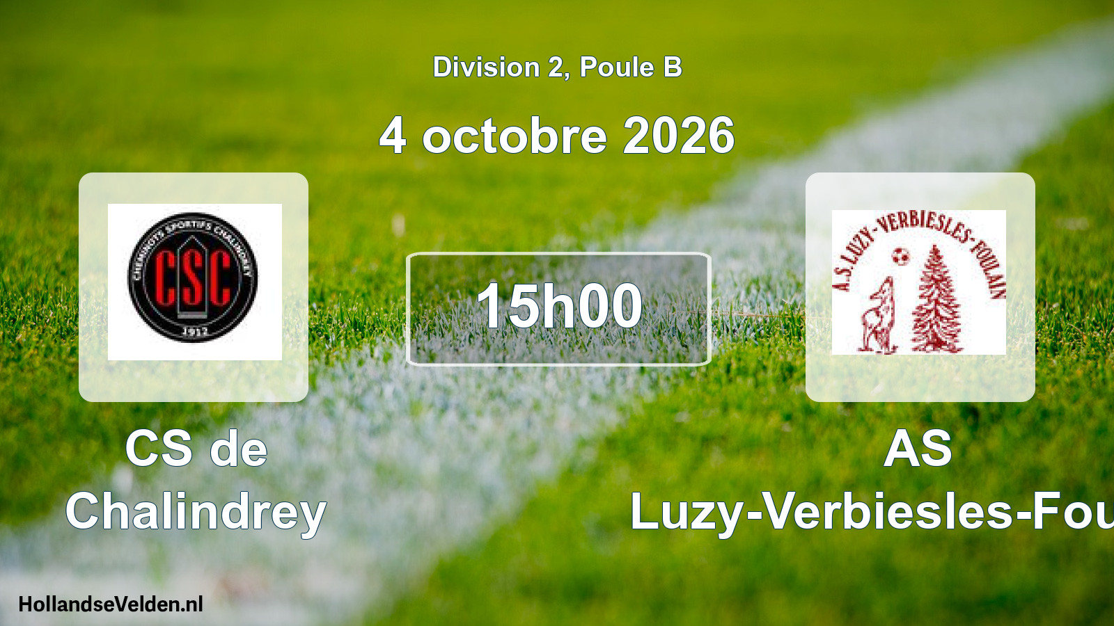 Scheduled Match: CS de Chalindrey - AS Luzy-Verbiesles-Foulain (4 October 2026)