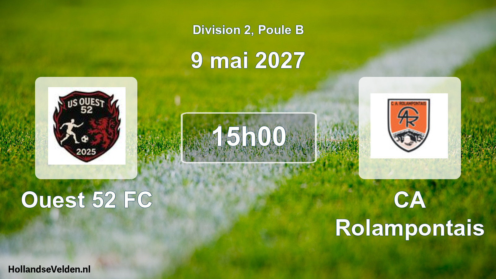 Scheduled Match: Ouest 52 FC - CA Rolampontais (9 May 2027)