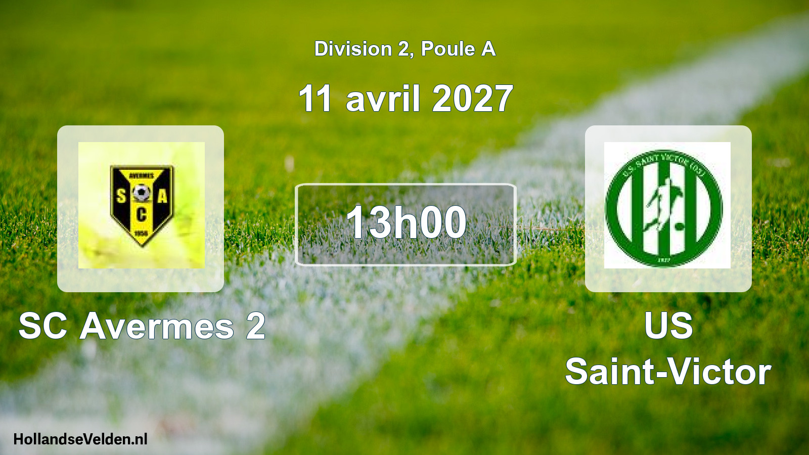 Scheduled Match: SC Avermes 2 - US Saint-Victor (11 April 2027)