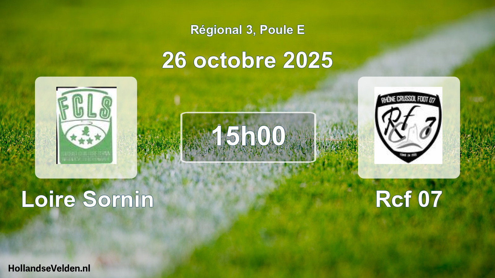 Scheduled Match: Loire Sornin - Rcf 07 (26 October 2025)