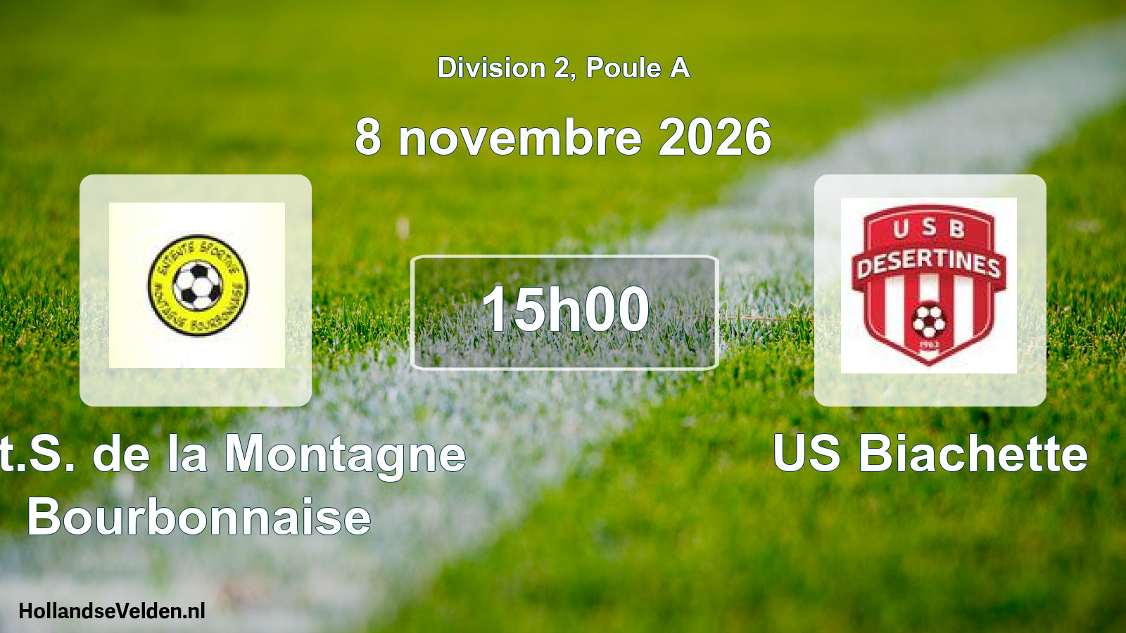 Match programmé: Ent.S. de la Montagne Bourbonnaise - US Biachette (8 novembre 2026)