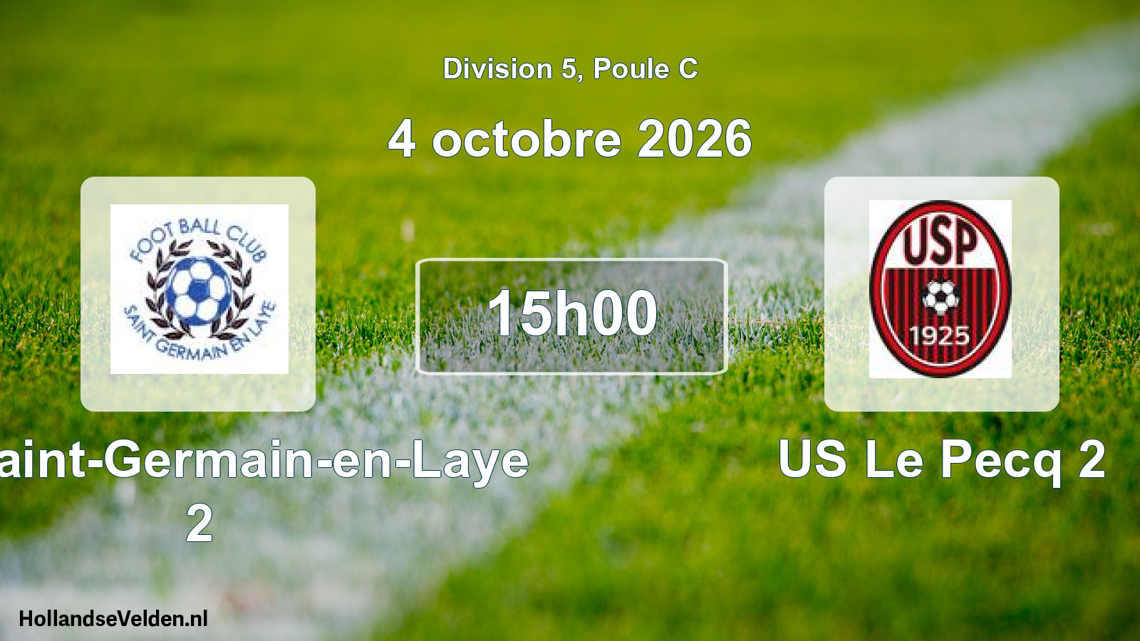 Scheduled Match: FC Saint-Germain-en-Laye 2 - US Le Pecq 2 (4 October 2026)
