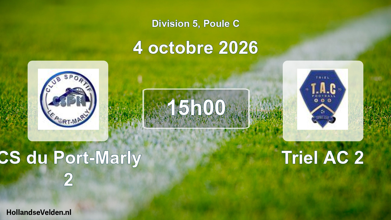 Scheduled Match: CS du Port-Marly 2 - Triel AC 2 (4 October 2026)
