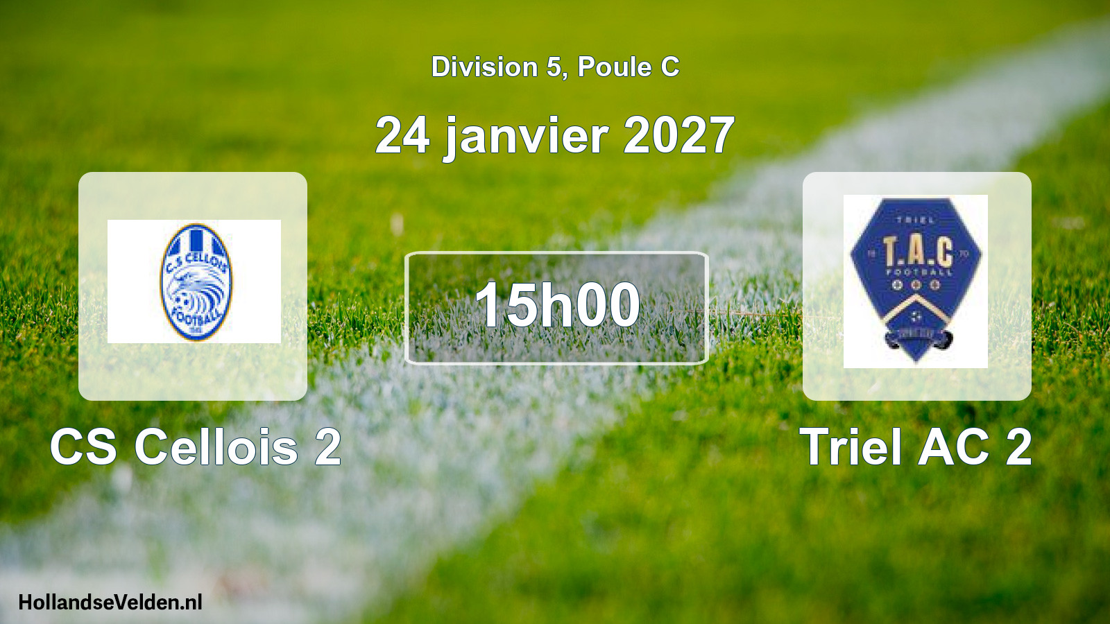 Scheduled Match: CS Cellois 2 - Triel AC 2 (24 January 2027)